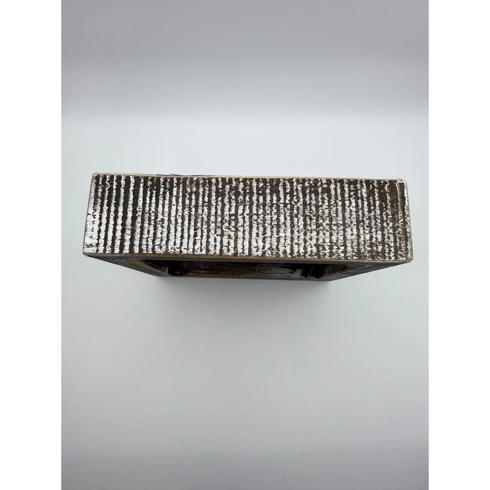 Rustic American Flag Distressed Wood Framed Wall‎ Art Decor